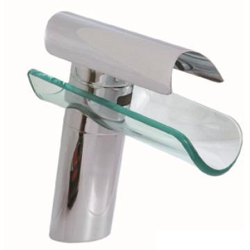 Faucet, Glass Waterfall Basin Mixer