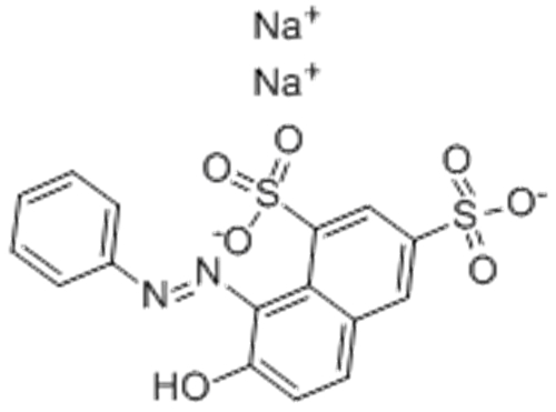 Name: 1,3-Naphthalenedisulfonicacid, 7-hydroxy-8-(2-phenyldiazenyl)-, sodium salt (1:2) CAS 1936-15-8