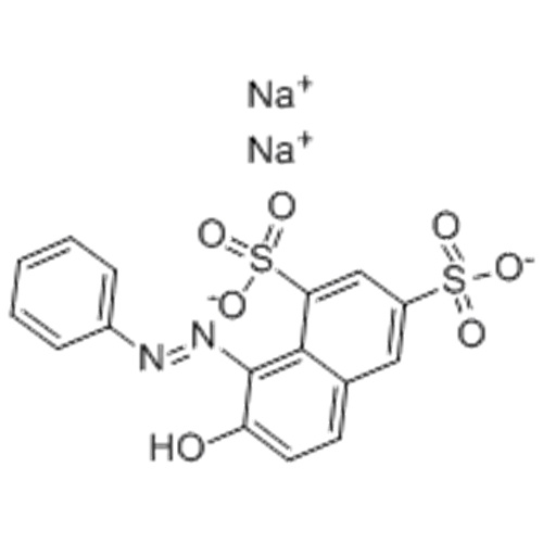 Adı: 1,3-Naftaledisülfonik asit, 7-hidroksi-8- (2-fenildiazenil) -, sodyum tuzu (1: 2) CAS 1936-15-8