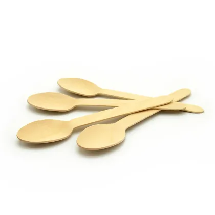 Disposable birch wood utensils