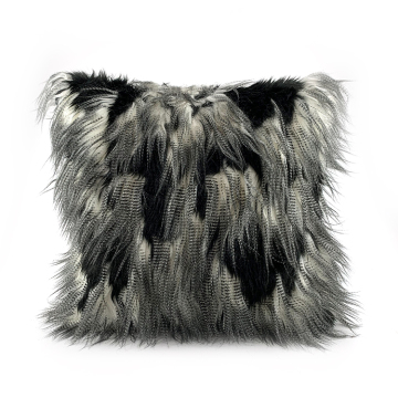 Wholesale Luxury Faux Fur Pillow Cases: 20% Polyester, 80% Acrylic Jacquard
