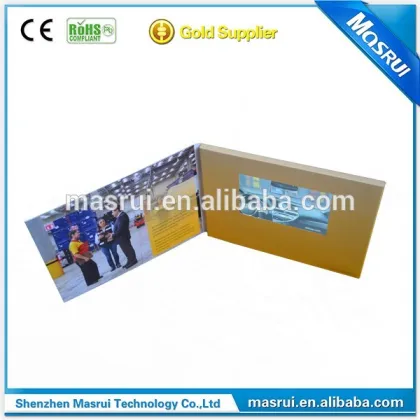 Chinese imports promotion video brochure in paper crafts