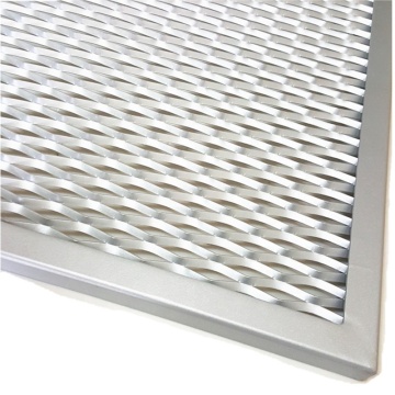 V-Type Aluminum Expanded Metal Mesh Facade Panels