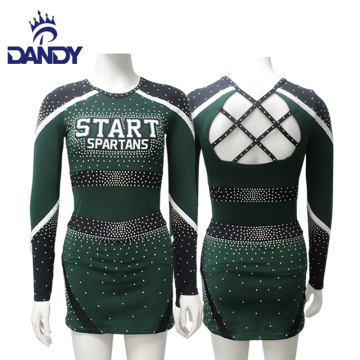 Custom cheer and dance girl's sexy cheer uniforms cheer and dance apparel