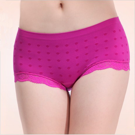 Ladies Cotton Comfortable Seamless Briefs (QY-1343)