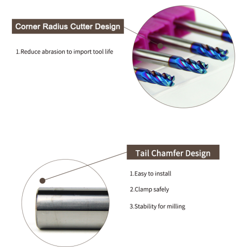 코팅 초경 밀링 공작 기계 플루트 솔리드