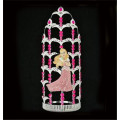 20 pulgadas de diamantes de imitación de color rosa princesa reina de la corona