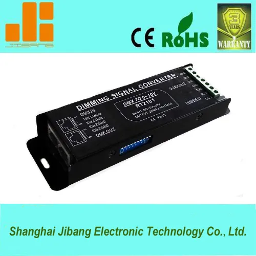 Dimming 4ch rgbw dmx to 0 10v converter