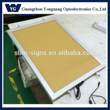 Hanging Aluminum LED Light Box Double Sided Snap Frame for Poster Display