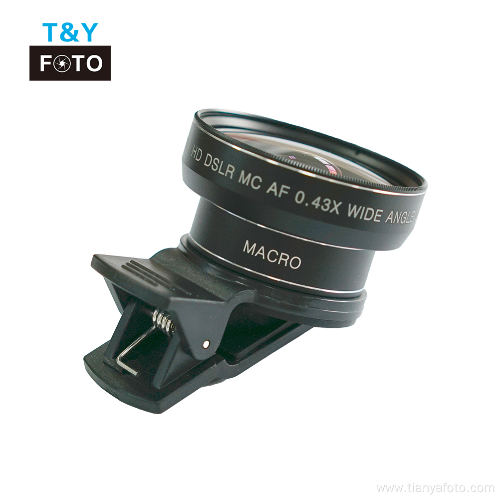 2in1 Macro Wide Angle cell phone lens clip