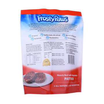 Pet Dog Food Treats Sac d&#39;emballage en plastique avec une pochette debout de haute qualité