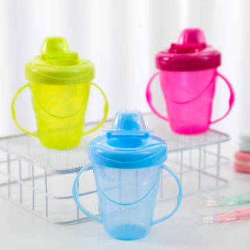 Wholesale Food Grade PP Cups for Kids: 240ML/8OZ Baby Drinking Learning Water Cup with Handle