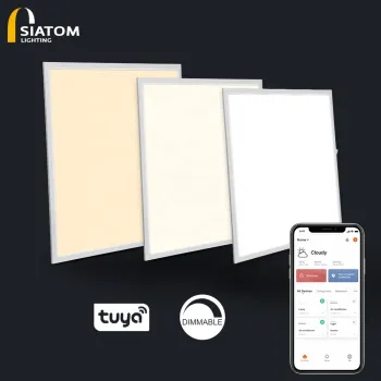 Ultra Slim High Bright 600x600 Dimmable Square LED Panel Ceiling Light