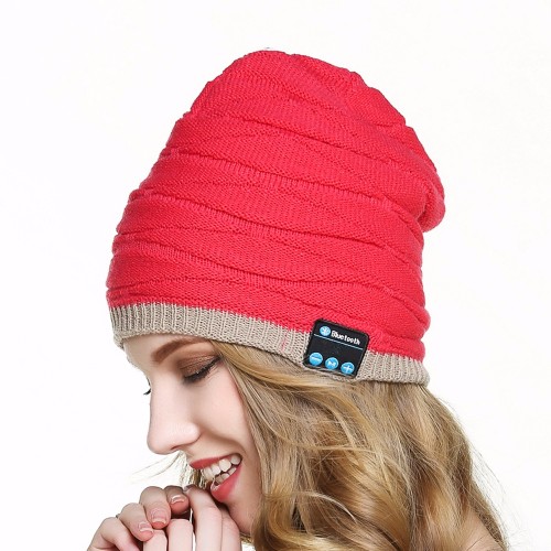 Topi Olahraga Beanie Headset Headset Bluetooth Nirkabel
