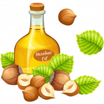 pure natural hazelnut carrier oil