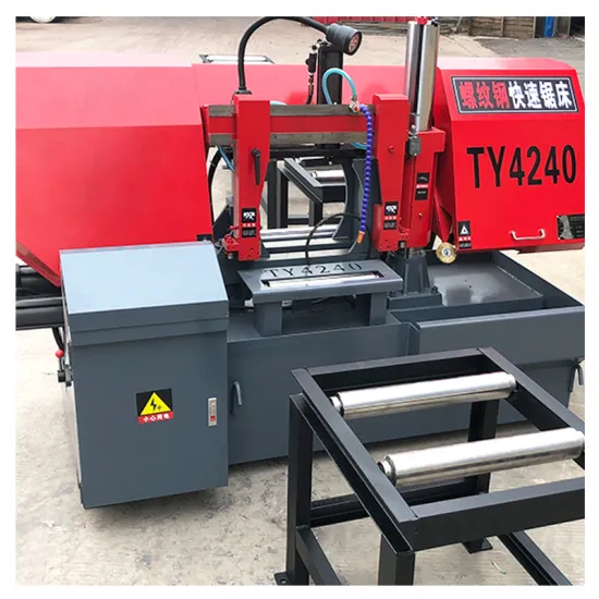 GB4240 Industrial Double Column Automatic Band Saw Machine - 42 Inch Horizontal Bandsaw for Metal Cutting