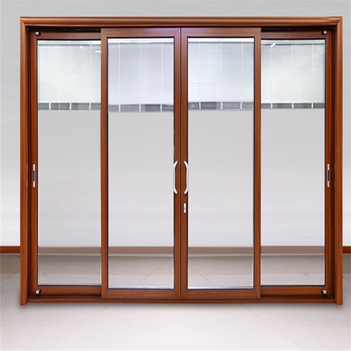 Aluminum Sliding Door with Inner Roller Blind