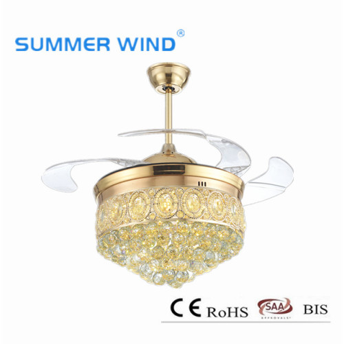 Smart decorative invisible ceiling fan light