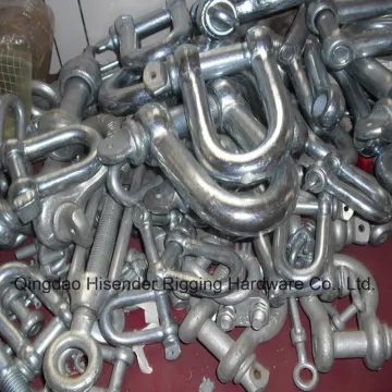 D Type Shackle, European Type, Bow Shackle, Galvanized Trawling Shackle