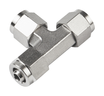 stainless steel compression fitting tee union