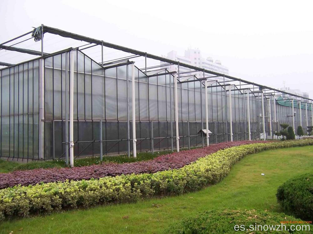 Estructura de casas verdes de agricultura