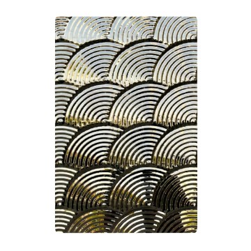 Placa em relevo de aço inoxidável 5