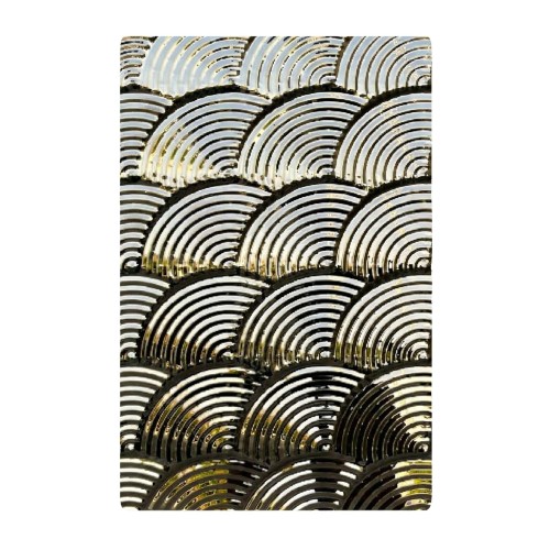 Placa em relevo de aço inoxidável 5