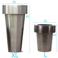 Stainless steel planters large outdoor garden pots