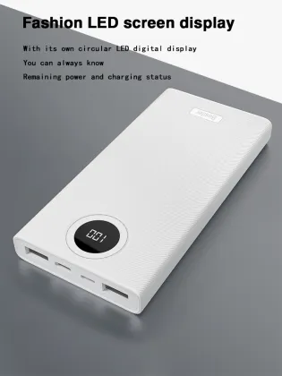 Ultra-thin Polymer Power Bank - 100000mAh Mobile Phone Charger