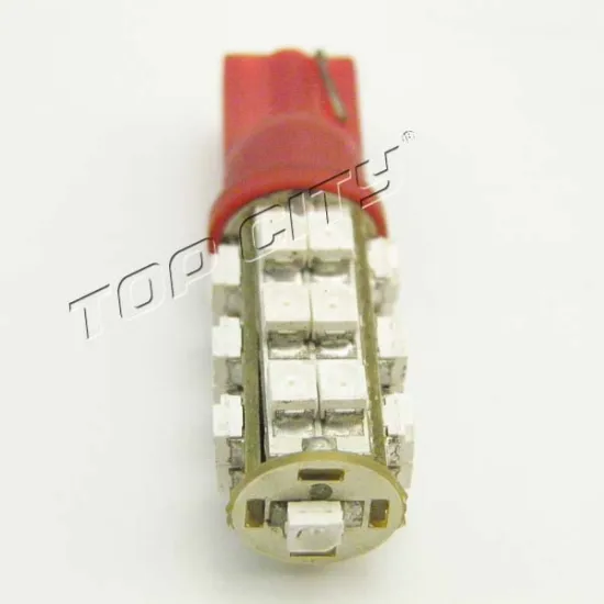 12V Factory Price 1.2W T10 25SMD 3528 Red Color Car LED Light for Internal Light