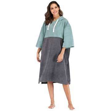 Quick-dry Waterproof Surf Poncho with Microfiber Terry Lining