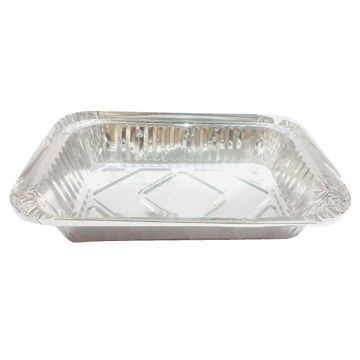Tin Foil Aluminum Shallow Roasting Tray with SGS and FDA Marks