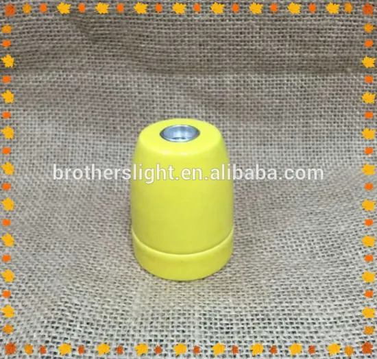 Alibaba most popular modern colorful ceramic light socket bulb holder