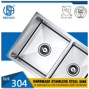 Durable SUS304 Stainless Steel Sink Draining Area