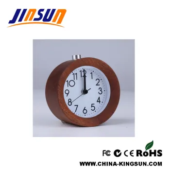 Wooden Quartz Alarm Clocks With Snooze