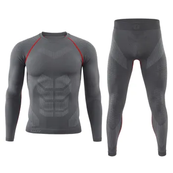 Esdy Factory Direct Wholesale Men's Autumn Winter Seamless Sports Thermal Underwear Set