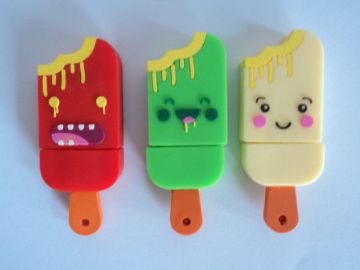 Custom Shape Personalized Oem Logo Gift Silicone Usb Flash Drive  ( Usb - 002 )