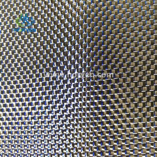 Blaues grünes Gold Glitzer Kohlenstoffhybridfasergewebe