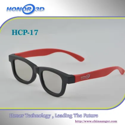 ABS frame linear 3D glasses / polarized lenses 3d glasses / colorful 3D glasses / 3d video glasses 2015