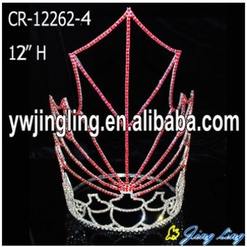 12&#39;&#39;Large Red Maple Leaves Pageant Tiara