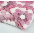 Tela de vellón de coral impresa floral para textiles para el hogar