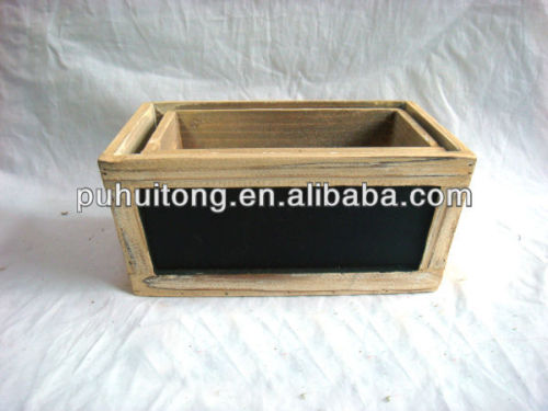 flower pot with blackboard(FSC Certificate)