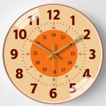 Horloge murale éducative colorée de 12 pouces de haute qualité