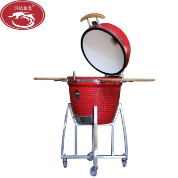 24 26 Inch Ceramic Smoker Grill Backyard Party Charcoal BBQ Kamado Grill
