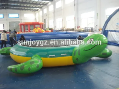Hot sale inflatable turtle water trampoline for water playground