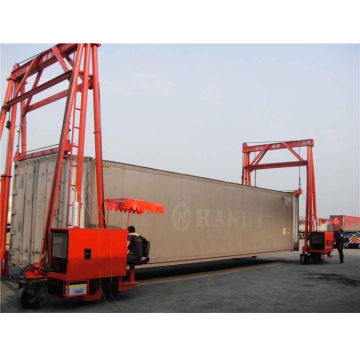Prijs van Wecan Small Rubber Tyre Mobile Container Persry Crane