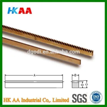 Custom high precision free cutting brass gear racks