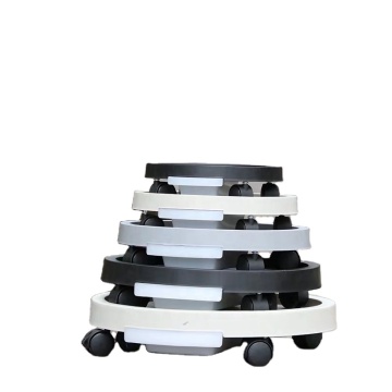 30-50 cm Plastic Round Flower Pot Tray Caddy with Wheels and Drawer