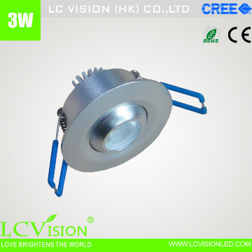 LED lighting  / 3W CREE LED LAMP CUP/ Dimming / Adjustable / 140 lm
