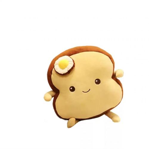 Cute toast and egg bun stuffed animal